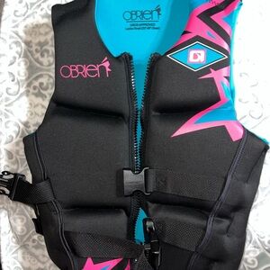 O'Brien Women's Life Jacket Vest - Black, Teal, Pink
